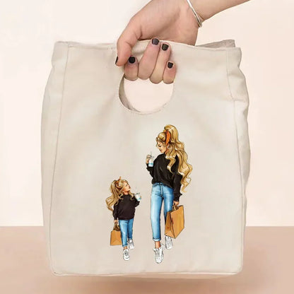 Canvas Tote Thermal Lunch Bag