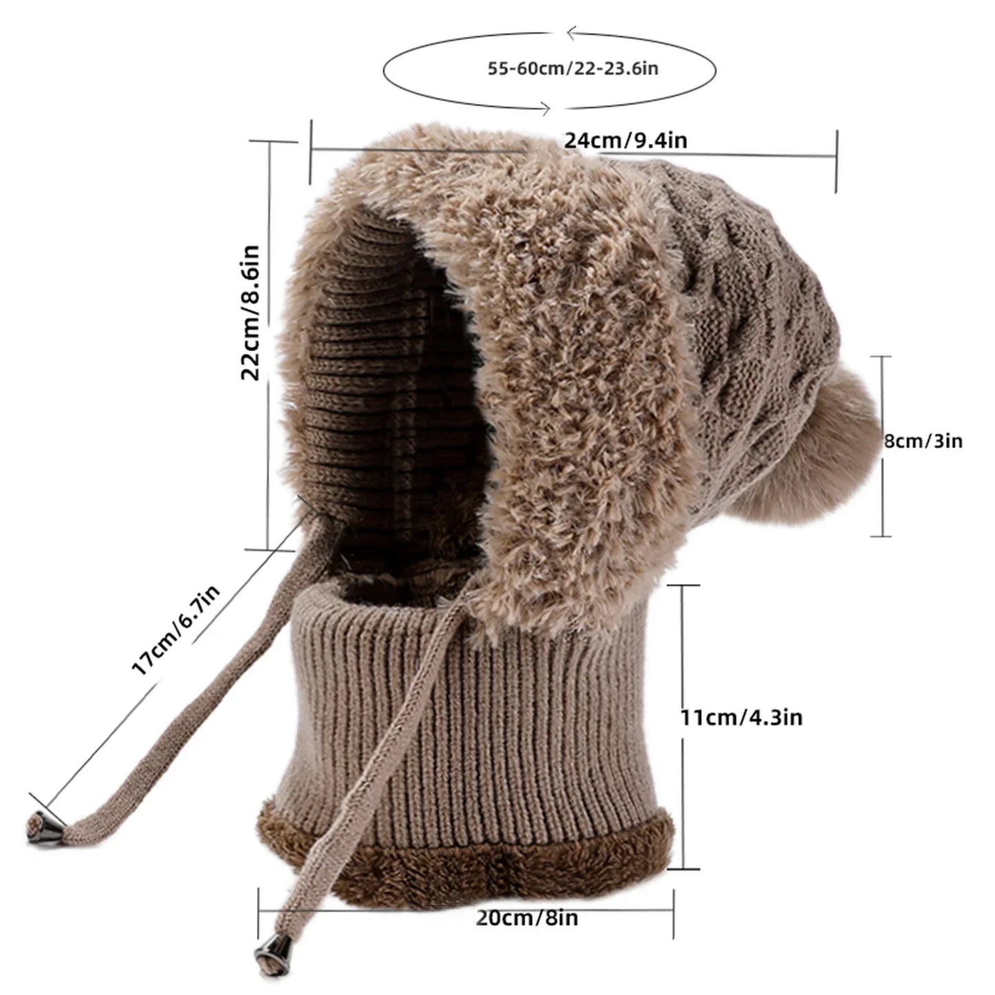 Windproof Winter Knitted Hat