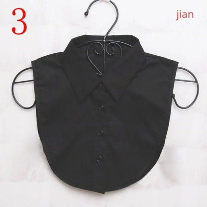 1Pc Solid Color Detachable Shirt