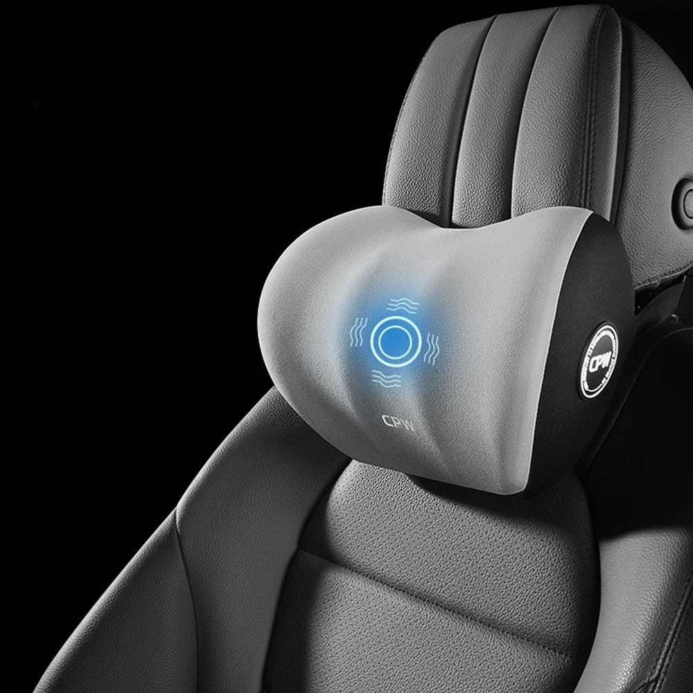 Relax on the go with our Car Massage Neck Pillow & Lumbar Support—vibrating comfort for your car or office to ease neck, back, and waist tension!