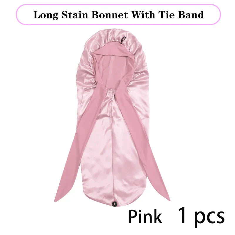 Soft Silky Long Satin Bonnet