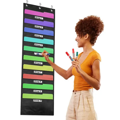 Over The Door File Organizer Storage Pocket