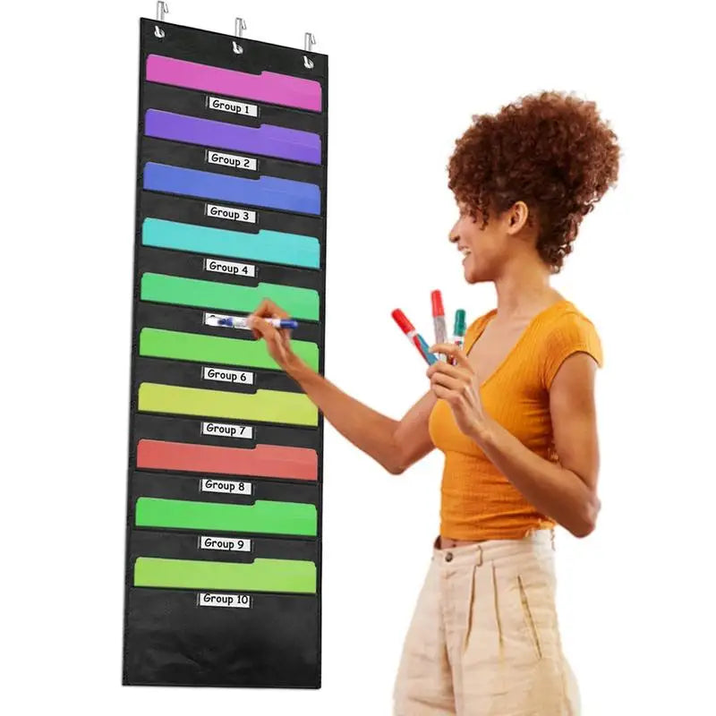 Over The Door File Organizer Storage Pocket