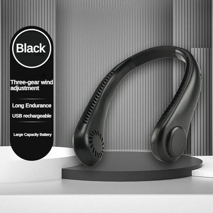 Bladeless neck fan in Black