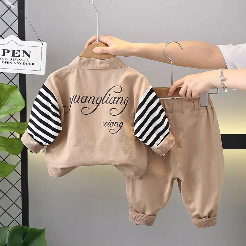 Baby Boy Jacket Pants 2Pcs Set