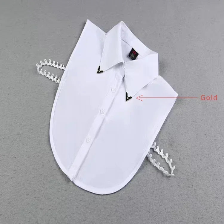 1Pc Solid Color Detachable Shirt