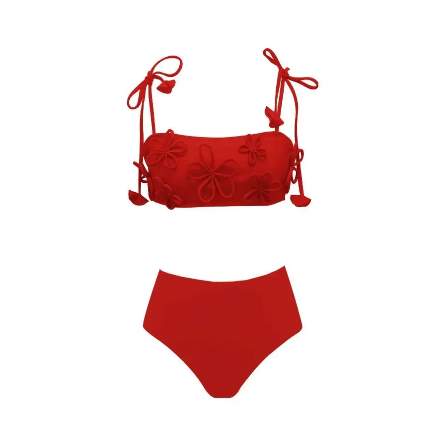 Ruched Triangle Brazilian Bikini in 13 Colors