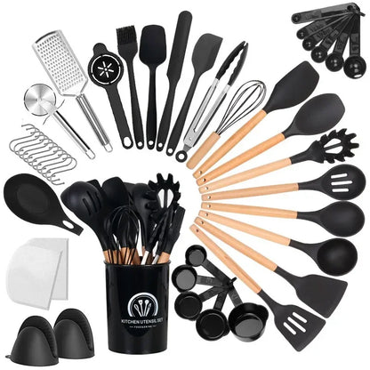 Silicone Kitchen Cooking Utensil Set