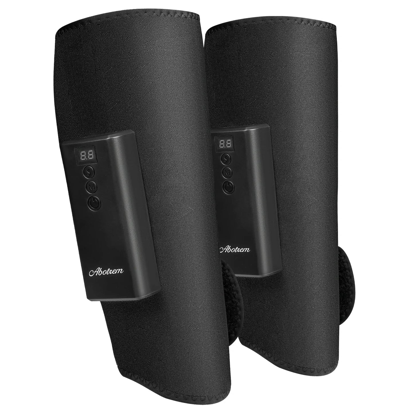 Heated calf pressure massager