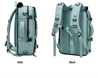 Large Travel Backpack Boardable Backpack USB Charging