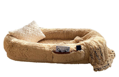 orthopedic jumbo plus human size dog bed