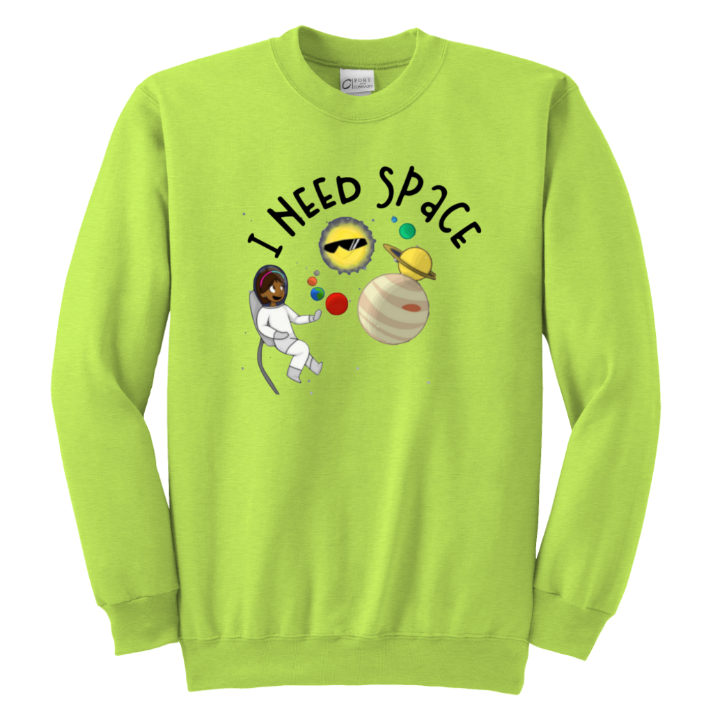 I Need Space Kids & Youth Sweatshirt - MONLANE