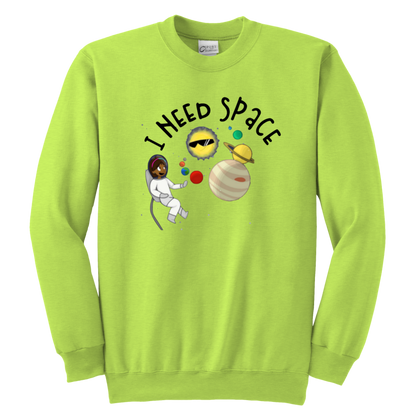 I Need Space Kids & Youth Sweatshirt - MONLANE
