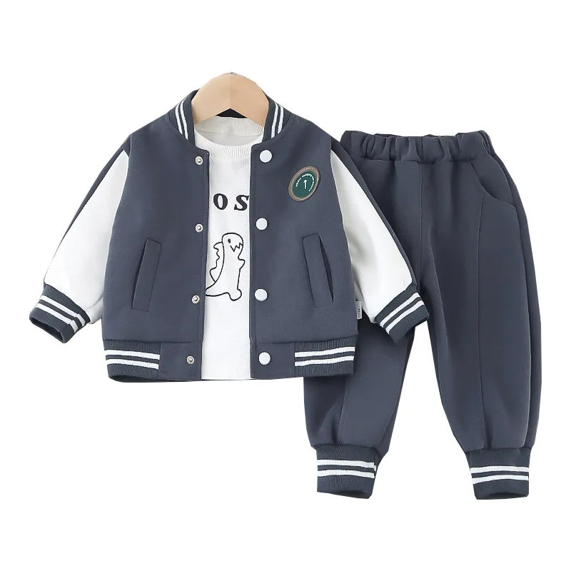 Children 3Pcs Casual Sportswear