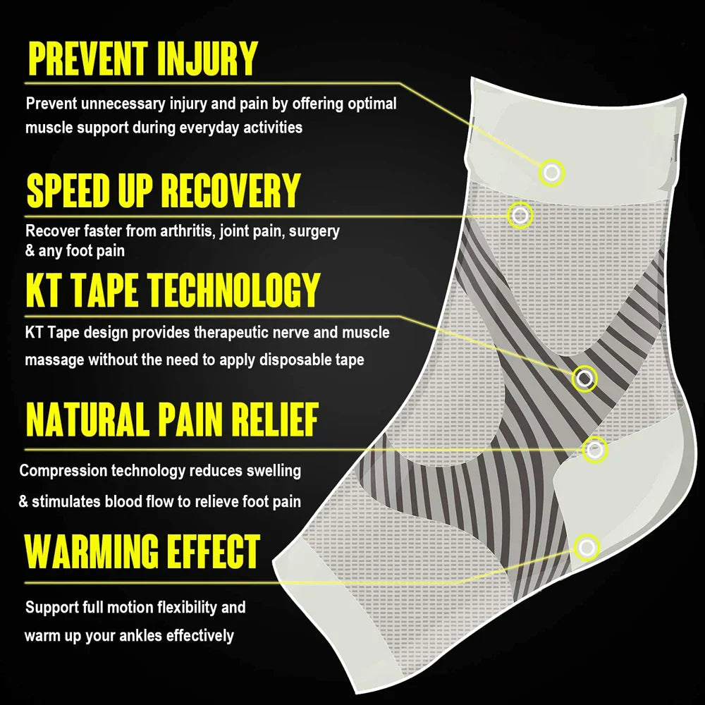 1Pair Sports Ankle Brace Compression Socks