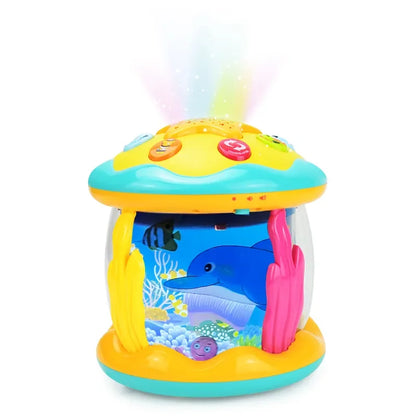 Baby tummy time toy- Ocean Rotating Projector