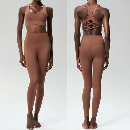 Two Pieces Buttery Soft Gym Suit
