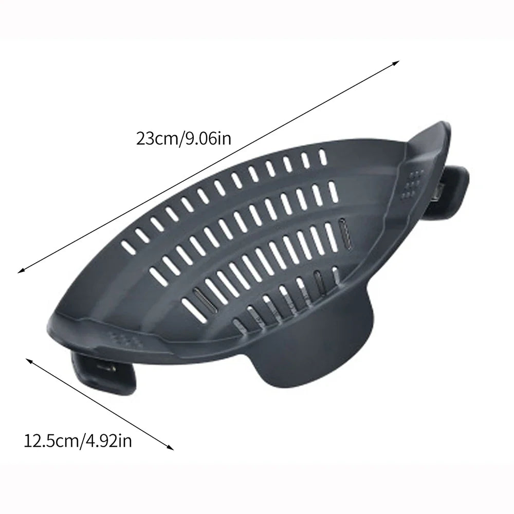 Silicone clip-on colander, view 4