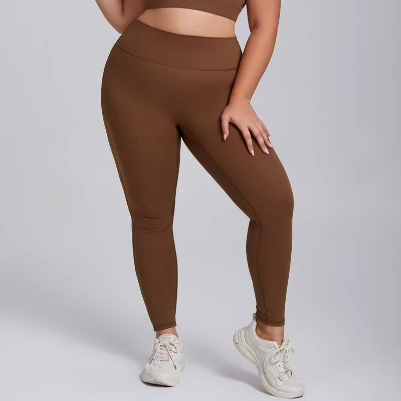 Plus Size High Stretch Yoga Leggings - MONLANE