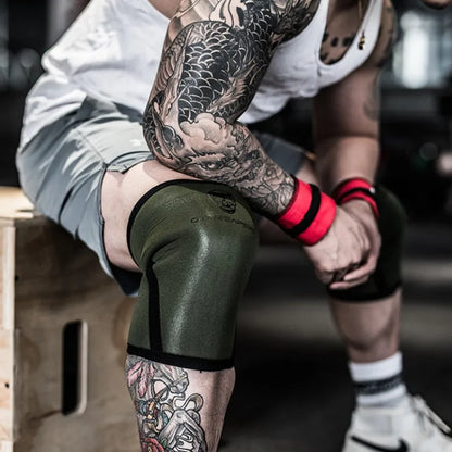 1 Pair Weightlifting Knee Sleeves