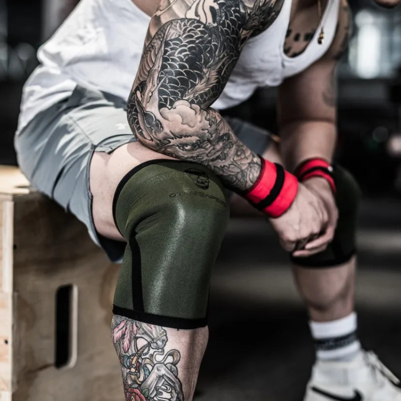 1 Pair Weightlifting Knee Sleeves
