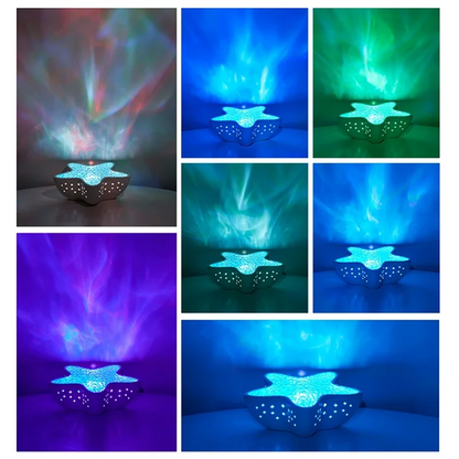 Starfish wave projector night light, view 4