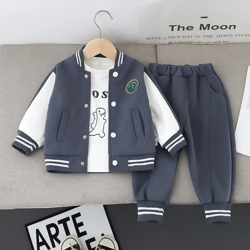 Children 3Pcs Casual Sportswear