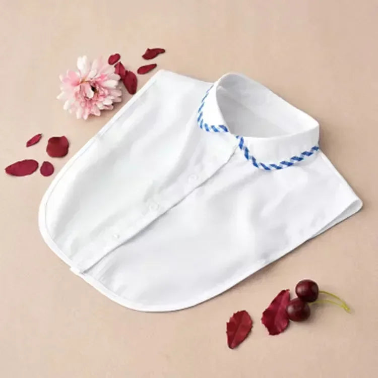 1Pc Solid Color Detachable Shirt