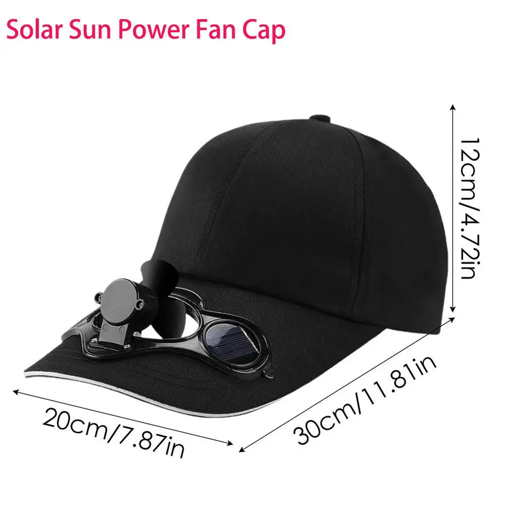 Solar Powered Fan cap