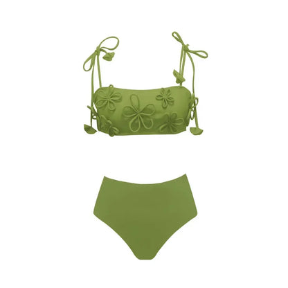 Ruched Triangle Brazilian Bikini in 13 Colors