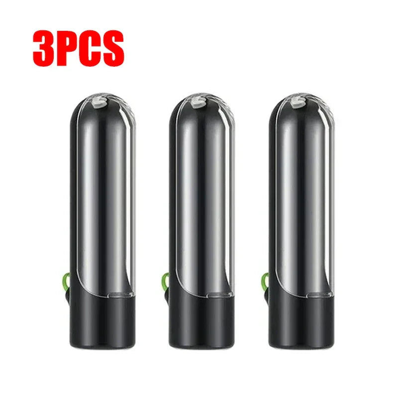Herb keeper container in black, 3-pack
