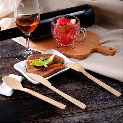 Bamboo cutlery kit, view 3