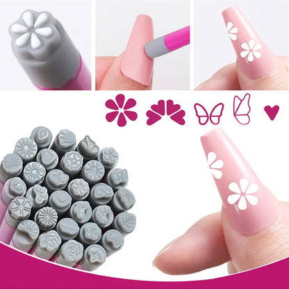 Nail Art Stamp Pen Set