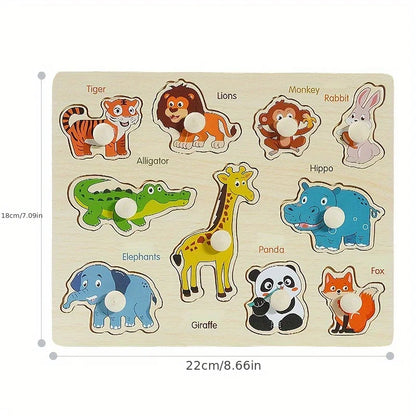 Montessori geometry puzzle board