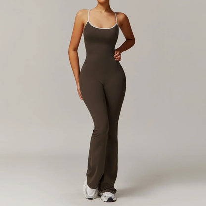 Cross Back Yoga Jumpsuit - MONLANE