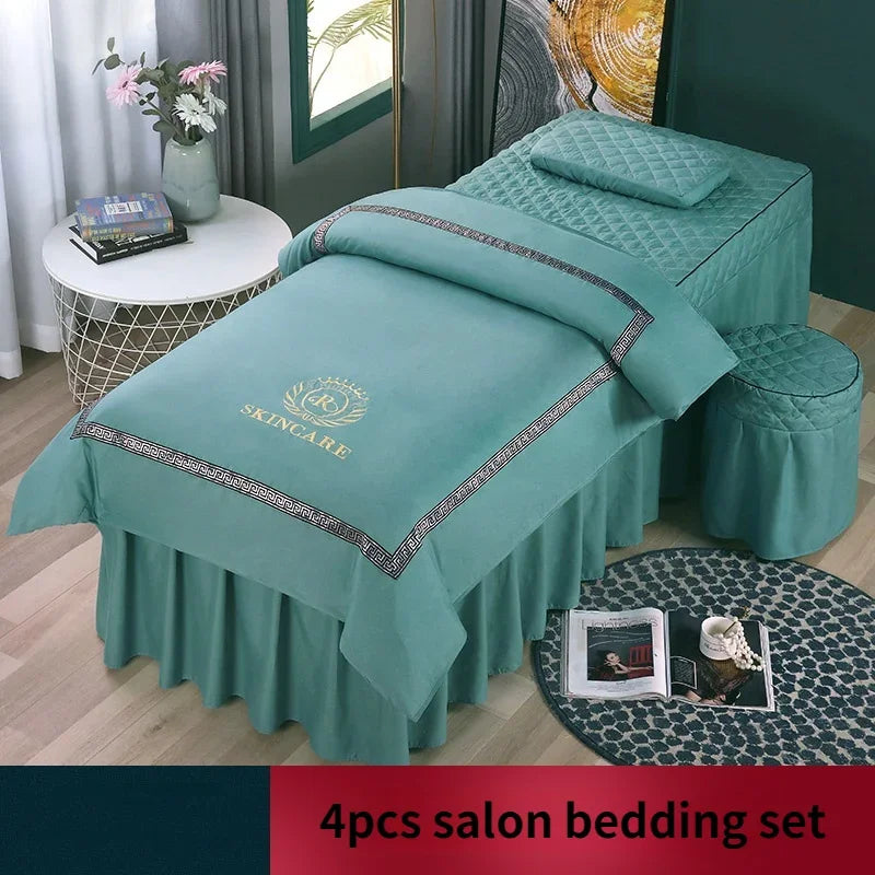 4pcs Beauty Salon Bedding Sets