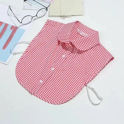 1Pc Solid Color Detachable Shirt