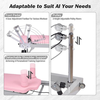 Foldable Home Pilates Reformer Machine