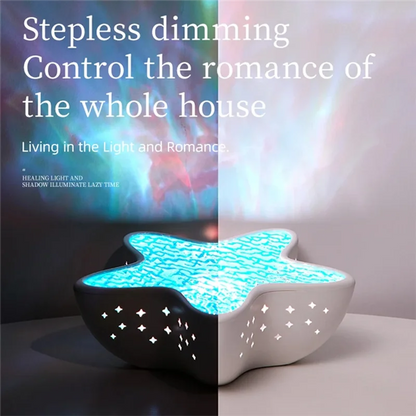 Starfish wave projector night light, view 2