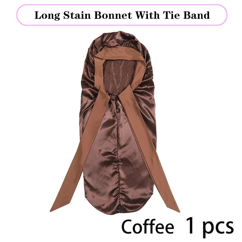 Soft Silky Long Satin Bonnet