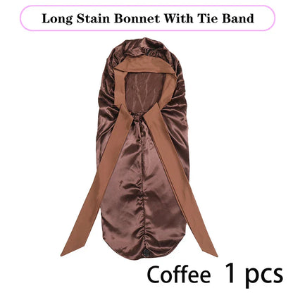 Soft Silky Long Satin Bonnet