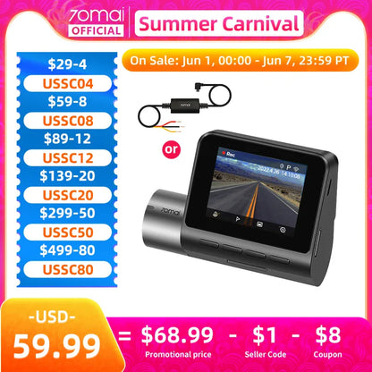 Dash Cam Pro Plus Built-in GPS Wifi Support