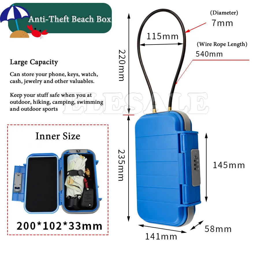 Portable Beach Safe Box 4