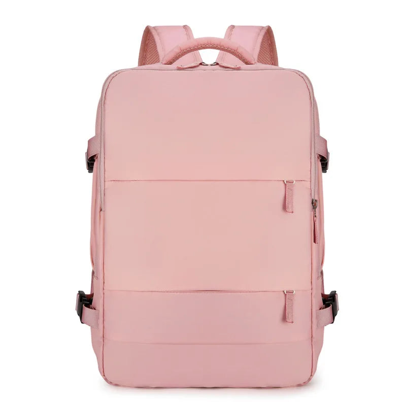 Hand luggage backpack in pink