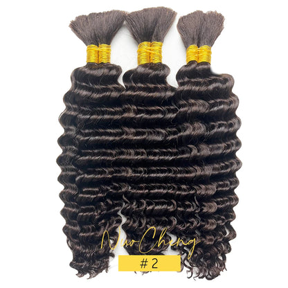 2 Bundles Human Braiding Hair for Boho Braids