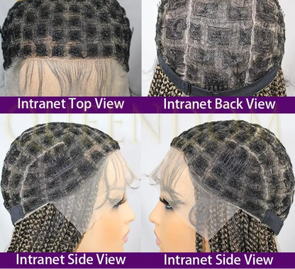 Synthetic Goddess Faux Locs Twist Full Lace Wig