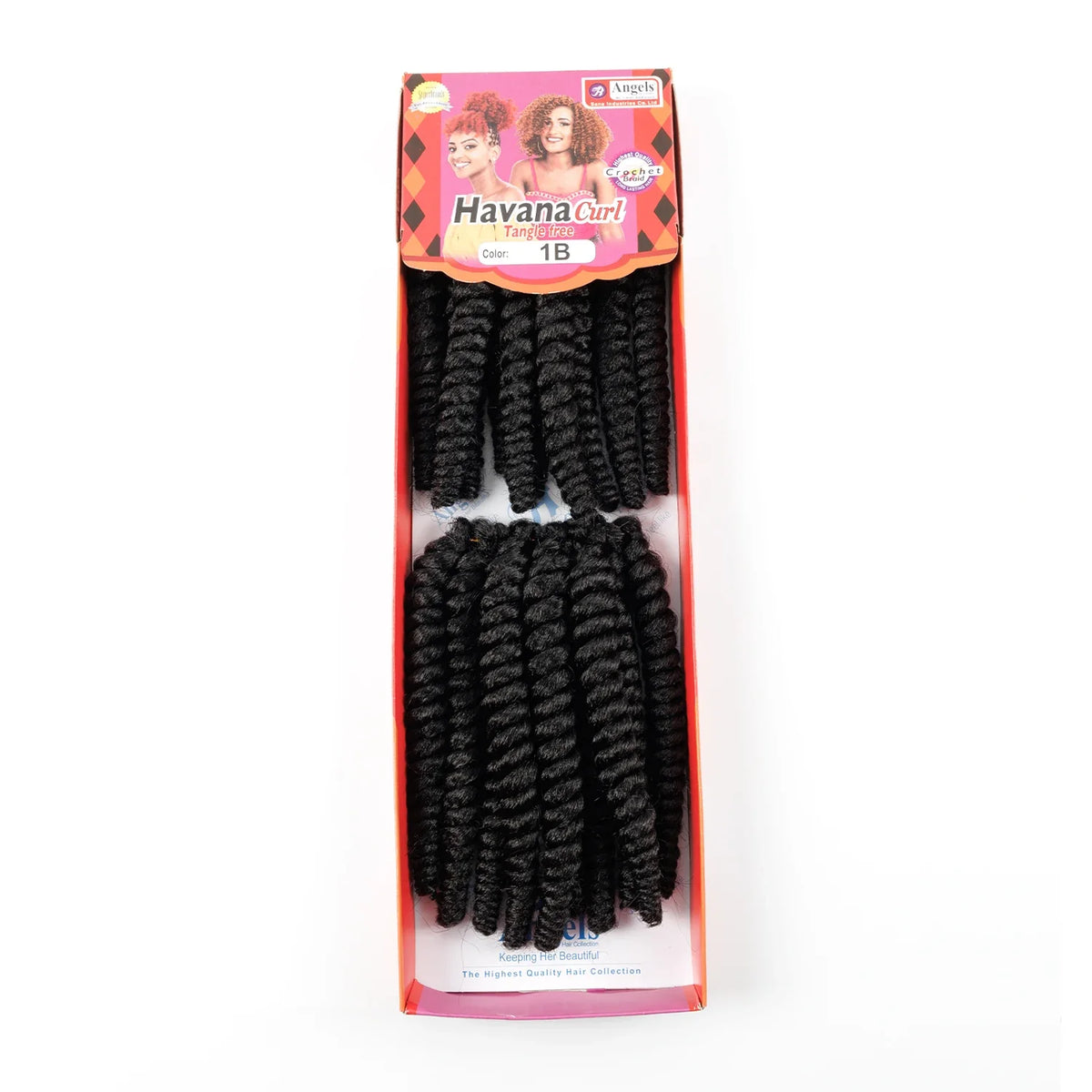 8-inch Havana curl crochet braids in black