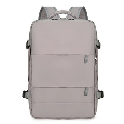 Hand luggage backpack in gray