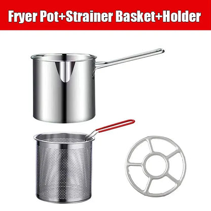 Stainless Steel Deep Fryer Pot