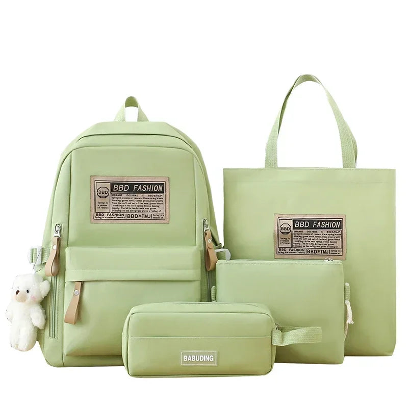 Trendy Nylon Lightweight Multifunctional Backpack